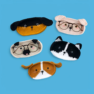 5-in-1 Dog Eyeglasses Holder Crochet Pattern thumbnail